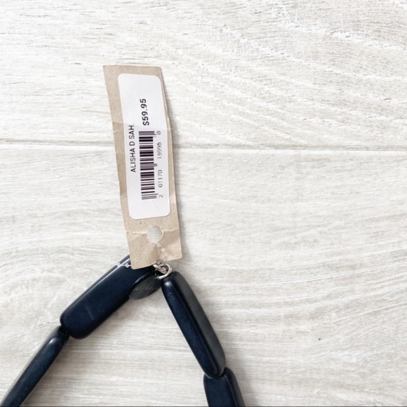 Sahara Black & White Block Necklace - Picture 4 of 5